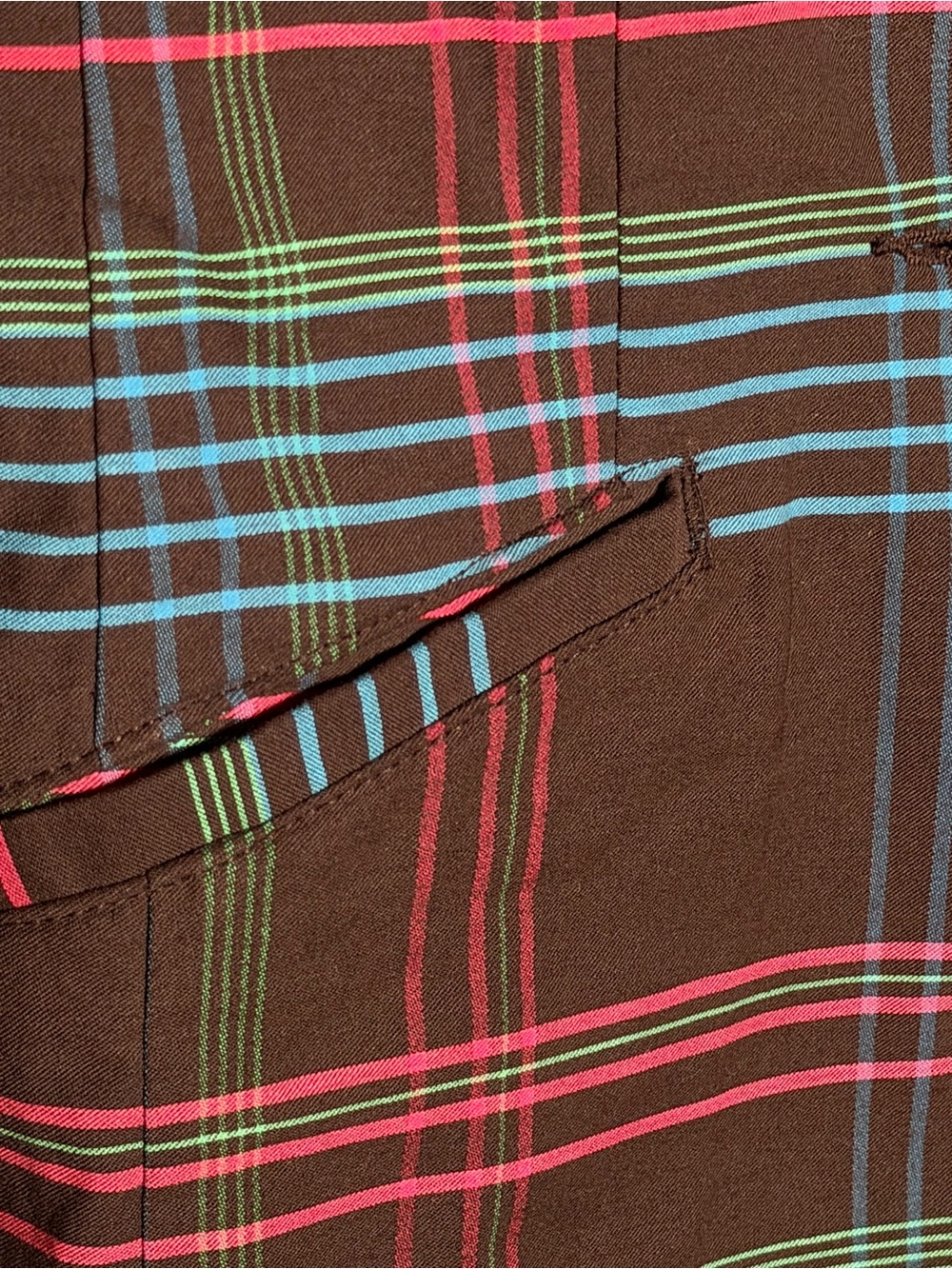 Cabi Plaid Blazer in Navy, Green, and Red Holiday Christmas Office Party - Picture 4 of 11